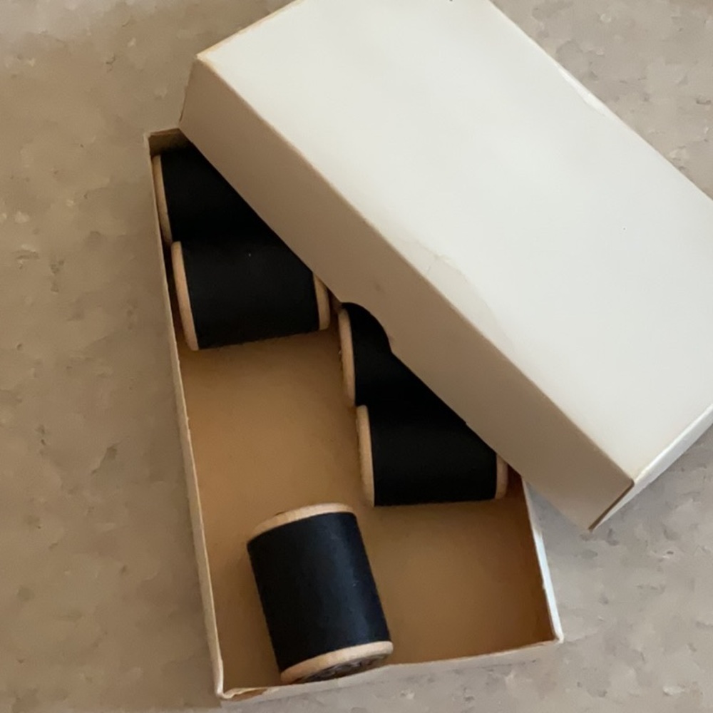 J & P Coats Antique large wooden spools of thread.